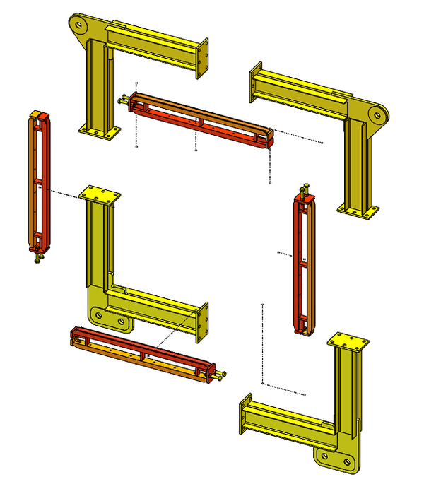 1.6m-1.8m-2.0m cross-section attachment frame